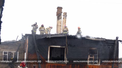 Сгорел жилой дом в Кулое